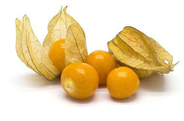 Birkaç physalis meyve