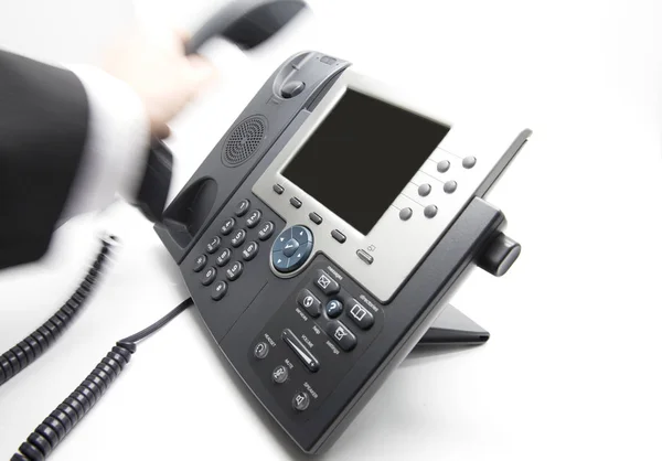 Picking up / hanging the phone — Stock Photo, Image