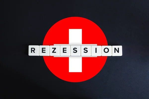 Suiza Enfrenta Recesión Rezesión Declive Economía Debido Crisis Del Coronavirus — Foto de Stock