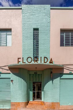 La Candelaria Bölgesi, Bogota, Kolombiya 'da sanat deco tarzında dekore edilmiştir..
