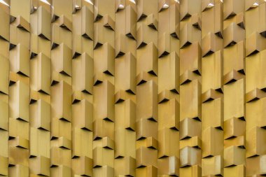 Soyut cephe detayının tam kare görüntüsü.