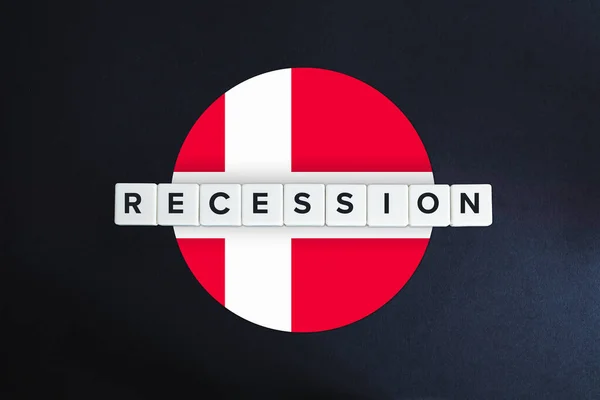 Dinamarca Enfrenta Recesión Declive Economía Debido Crisis Del Coronavirus Covid — Foto de Stock