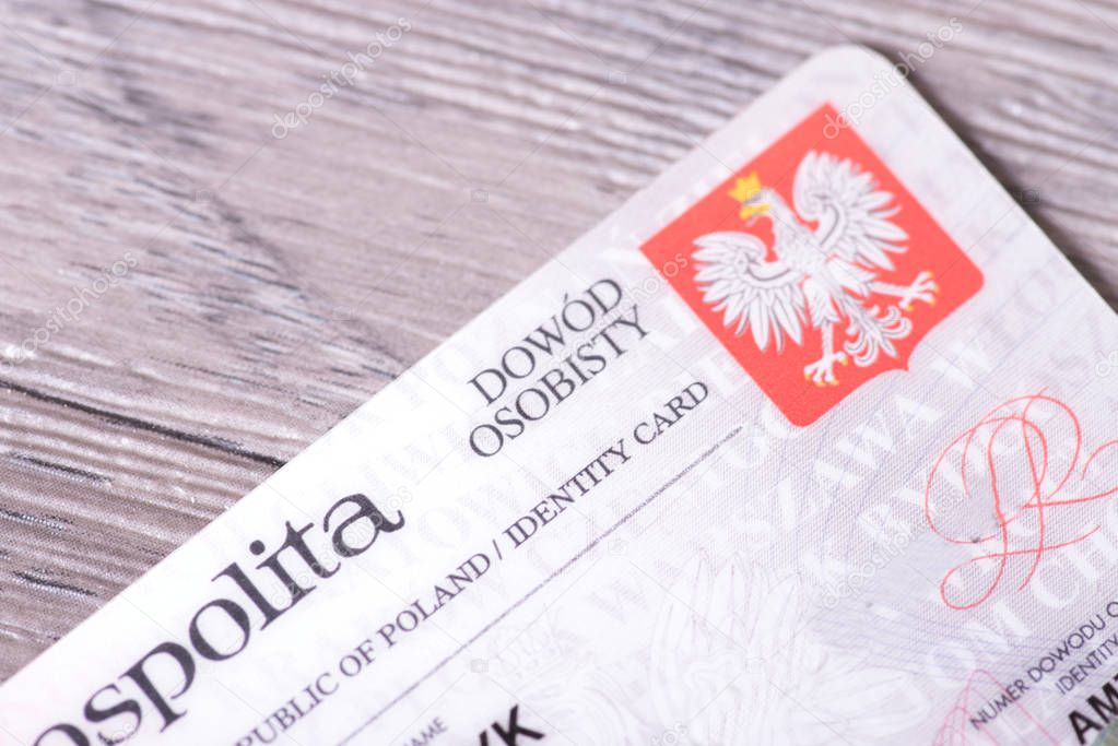 A Polish identity card