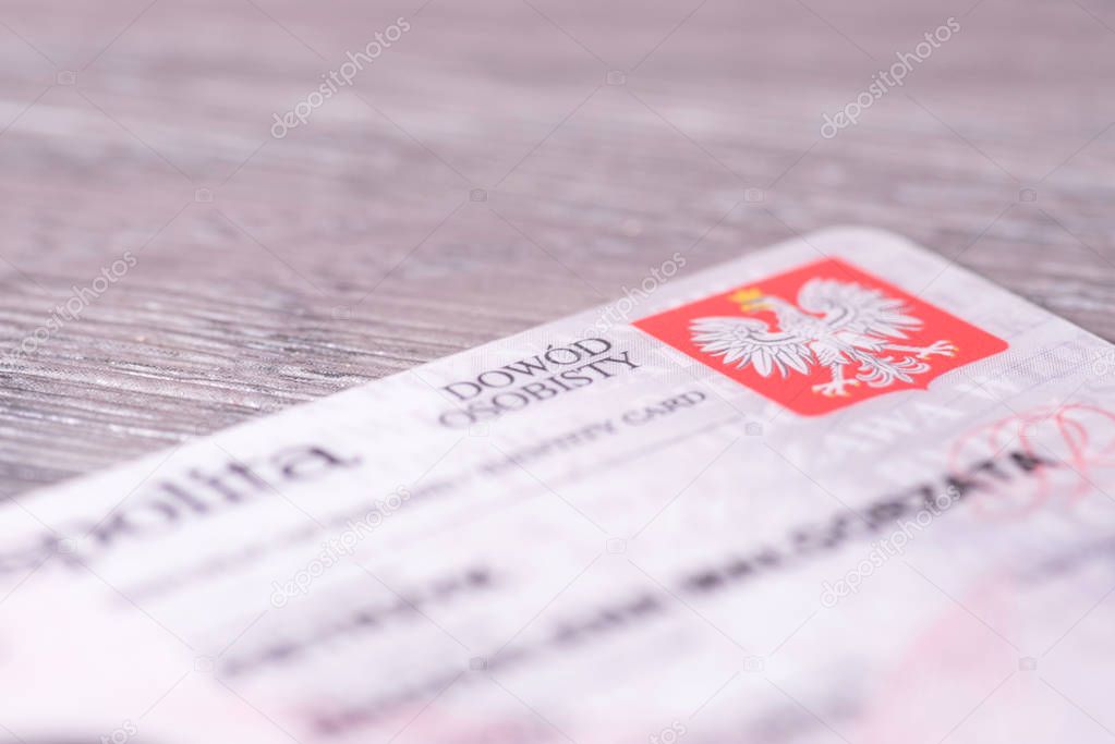 A Polish identity card