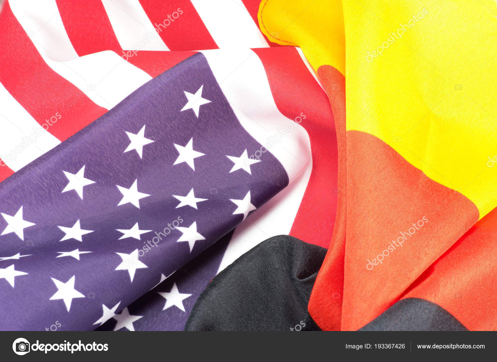 Flaggen Von Deutschland Und Usa Stock Photo C Stadtratte