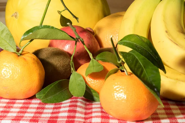 Close Várias Frutas Frescas — Fotografia de Stock