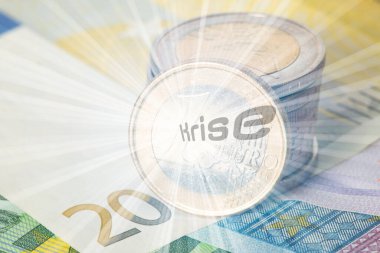 Avrupa Birliği 'nde EUro banknotları ve madeni paralar ve kriz