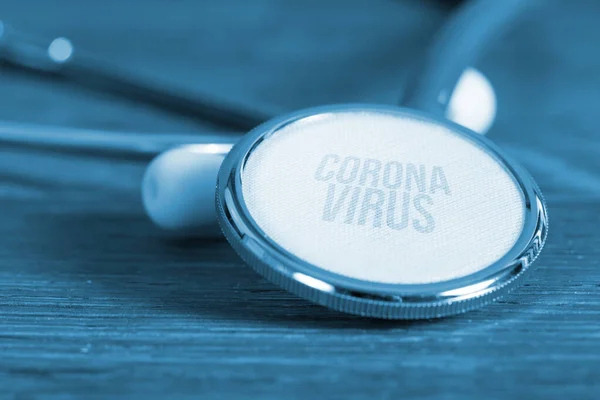Stetoskop Dan Virus Corona — Stok Foto