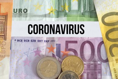 Euro banknotları ve corona virüsü
