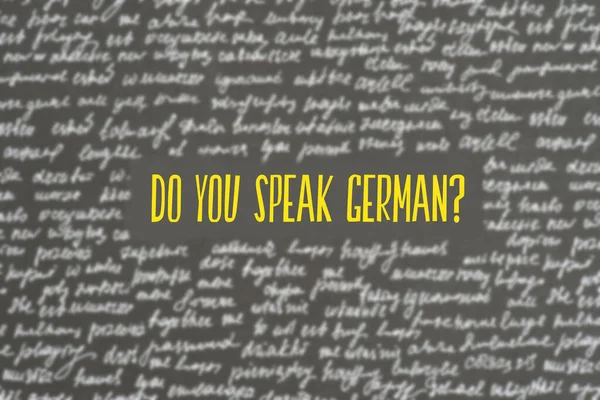 Background with different words and question Do you speak German