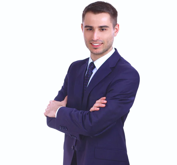 Portret van jonge man geïsoleerd op witte achtergrond — Stockfoto