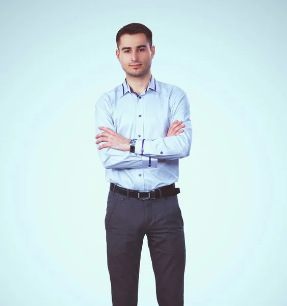 Retrato de joven aislado sobre fondo blanco —  Fotos de Stock