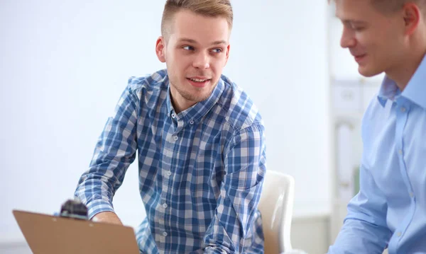 Business people talking on meeting at office — Stock Photo, Image