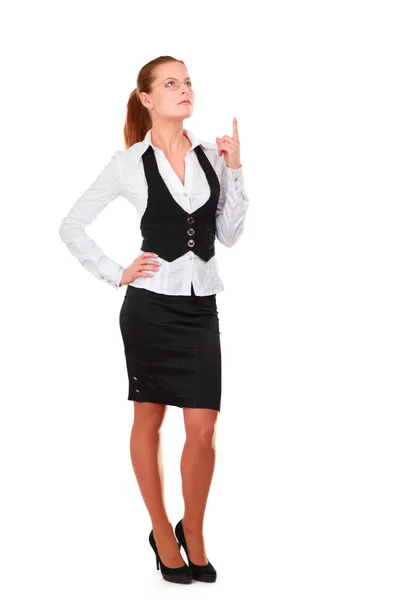 Young woman standing in office — Stock Photo, Image