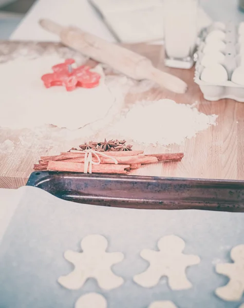 Baking ingredients for shortcrust pastry, plunger — Stock Photo, Image