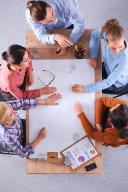 Elleri Yığılmış İş Arkadaşlarının Yakın Çekimi