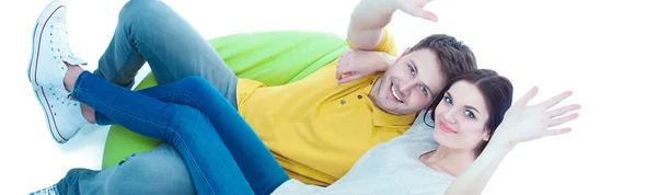 Porträt eines jungen Mannes isoliert auf weißem Hintergrund — Stockfoto