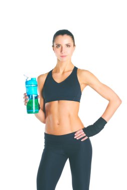 Spordan sonra elinde şişe olan kız..