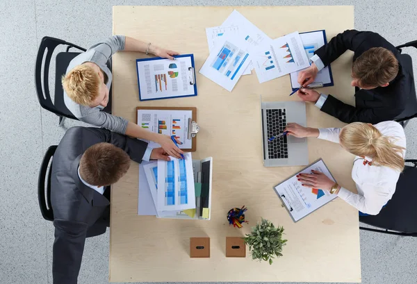 Business people sitting and discussing at business meeting. Business people . — Stock Photo, Image