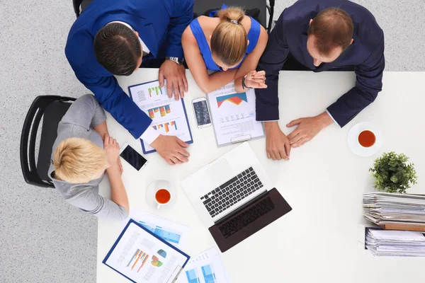 Business people sitting and discussing at business meeting — Stock Photo, Image