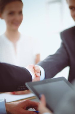 El sallayarak, bir buluşma terbiye iş adamları. İş adamları