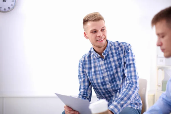 Business people talking on meeting at office — Stock Photo, Image