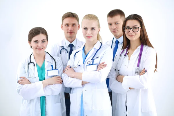 Portret grupy uśmiechnięty Szpital kolegów stojących razem. Lekarze — Zdjęcie stockowe
