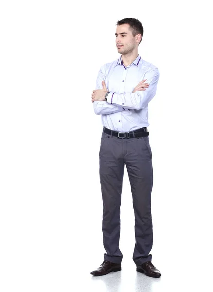 Portrait de jeune homme isolé sur fond blanc — Photo