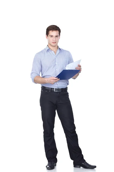 Portrait of young man isolated on white background Stock Image