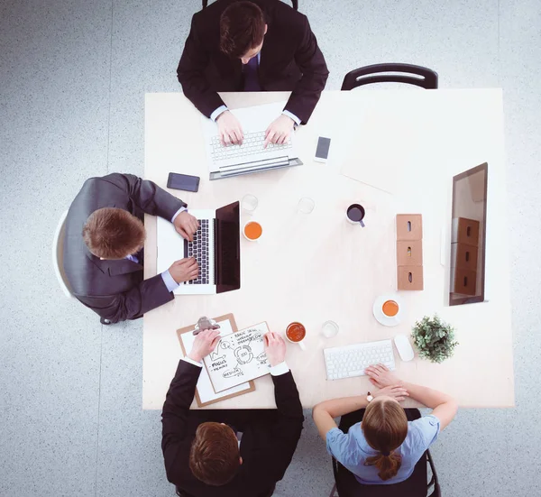 Business people sitting and discussing at business meeting — Stock Photo, Image