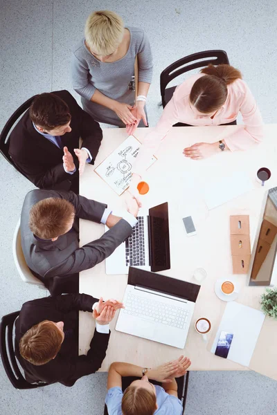 Business people sitting and discussing at business meeting — Stock Photo, Image
