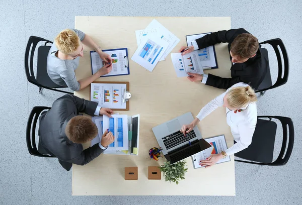 Business people sitting and discussing at business meeting. Business people . — Stock Photo, Image