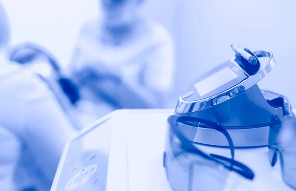 Young woman dentist at work in the office — Stock Photo, Image