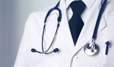 Hastanedeki doktor. Hastanede.