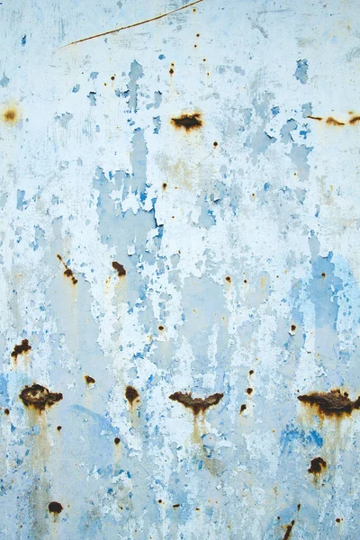 Old Blue Distressed Metallic Wall Grungy Hintergrund Oder Textur — Stockfoto