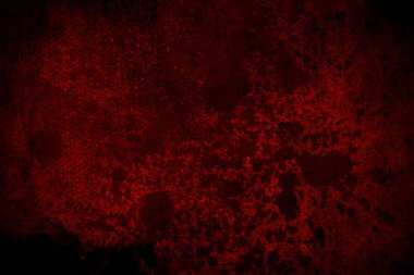 Eski kırmızı çizik duvar, kirli arka plan veya doku