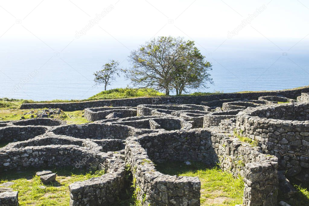 Castro de Santa Trega Ruins, in A Guarda, Galicia, Spain