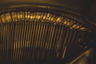 antika daktilo yakın çekim