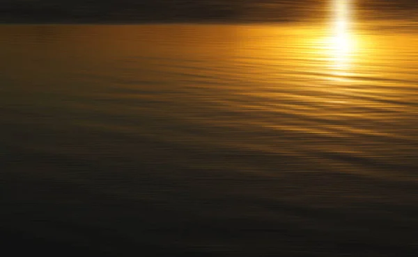 Pôr Sol Dourado Lago — Fotografia de Stock