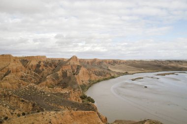 'Barrancas de Castrejon y Calana' ve Tagus nehri, Toledo, Spai