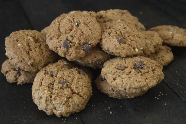 Pile Chocolate Chip Cookies — Stock Photo, Image