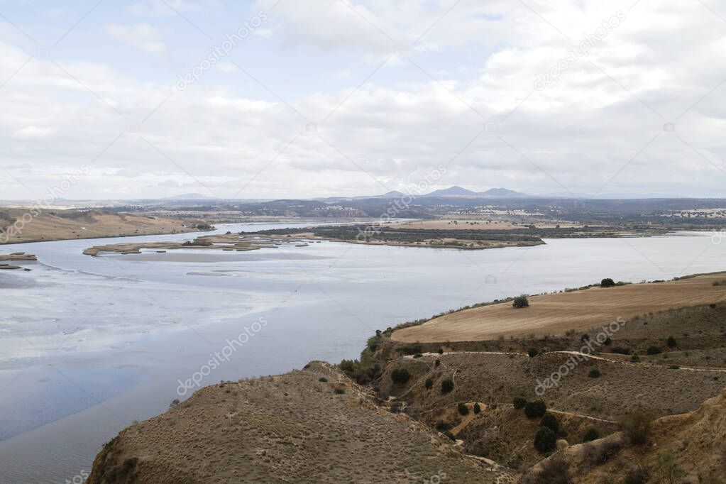 Tagus river basin in Toledo province, Spain