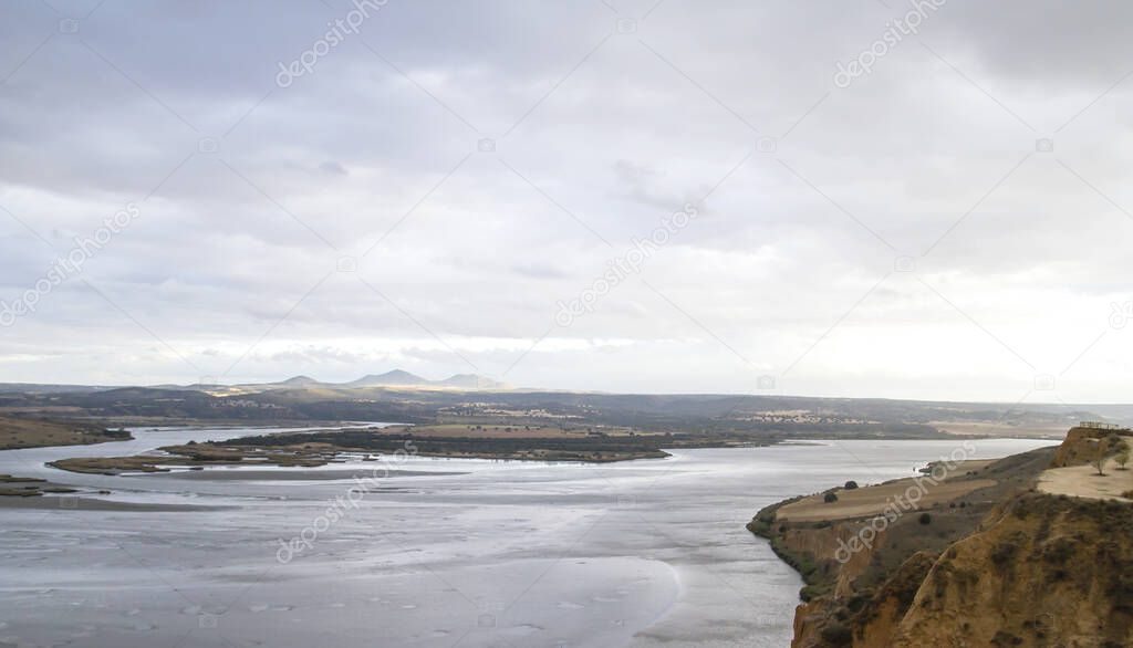Tagus river view fron 'Barrancas de Burujon', Spain