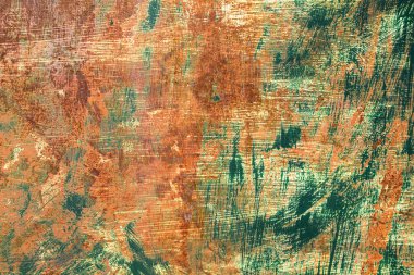 Eski paslı metalik duvar arkaplanı veya dokusu 