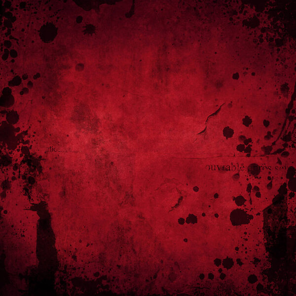 red grunge background with black splatters frame 