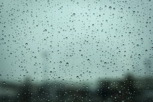 Penceredeki Yağmur Damlacıkları — Stok fotoğraf