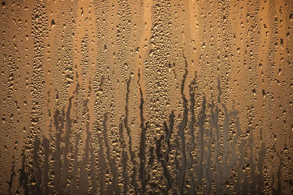 Капли Конденсационной Воды Окне — стоковое фото