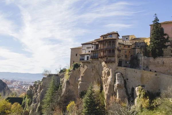 Casas Colgadas Cuenca 'nın eski şehri İspanya' daki anıtsal binaları