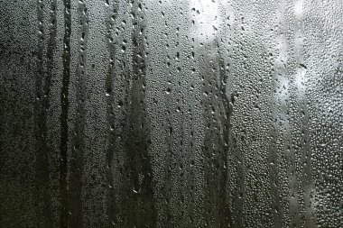 bir pencere camındaki yoğunluk damlacıkları, doğa soyut arkaplan