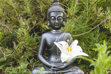 Bahçedeki Buda Heykeli